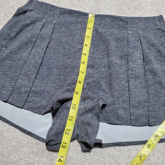 LULULEMON &go Endeavor Shorts 2" Swift Ultra Pleated Heathered Grey Women's 8 - Picture 13 of 15
